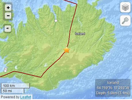 冰岛东南部发生5.2级地震