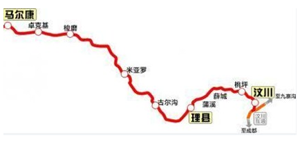 汶马高速公路规划图